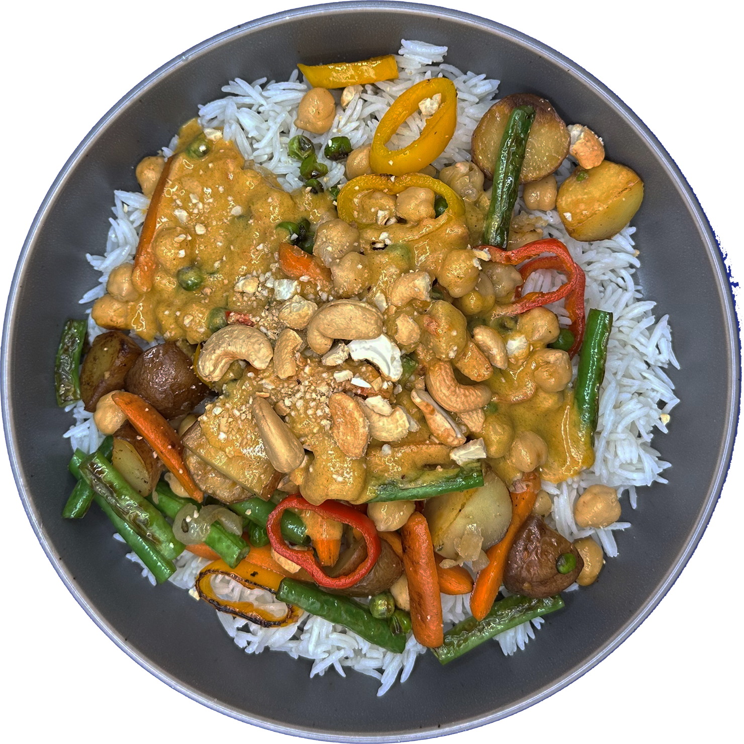Vegetable Korma with Basmati Rice