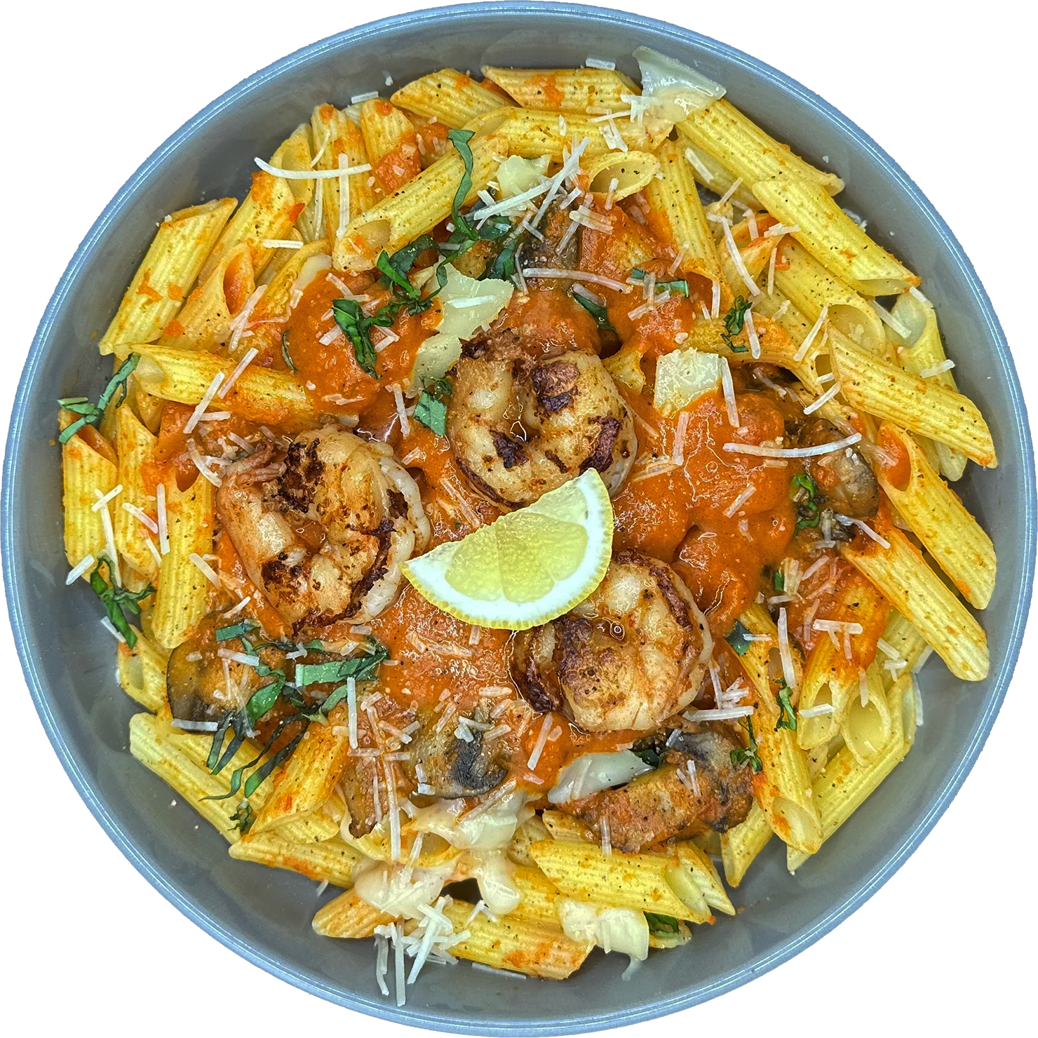 Pasta with Grilled Shrimp