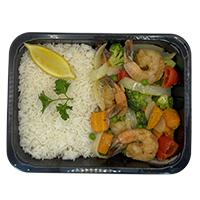 Mongolian Shrimp with Basmati Rice