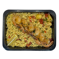 Shrimp Orzo with Pineapple Habanero